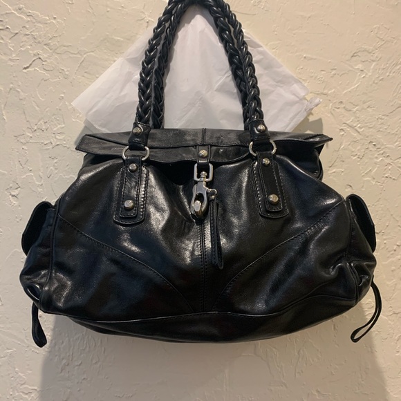 Black leather like new Handbag